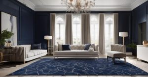 Dywan granatowy glamour – inspiracje i porady