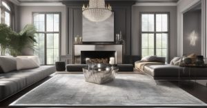 Dywan glamour srebrny – inspiracje i porady