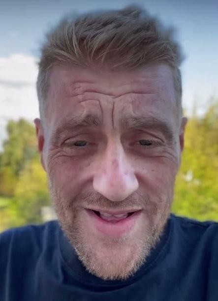 Tomasz Jakubiak podczas walki z chorobą